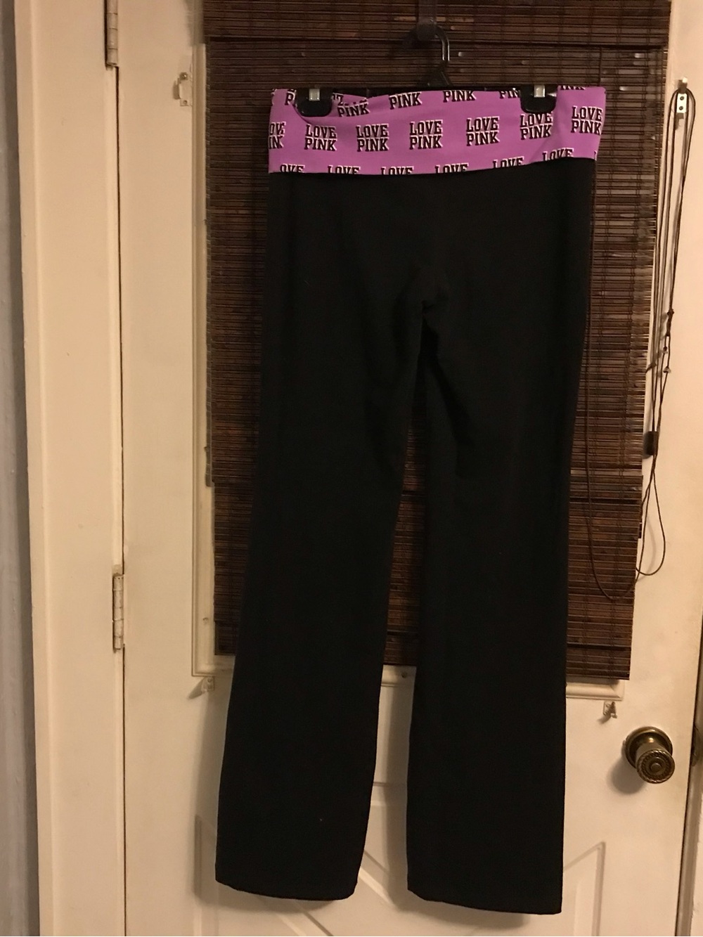 Y2K Victoria’s Secret Purple Bling Fold Over Leggings Size Large Long